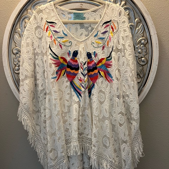 Judith March Dresses & Skirts - Judith March Birds of Paradise Crochet Dress